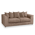 Bletchley Coffee Jumbo Cord 3 Seater Couch from Roseland Furniture