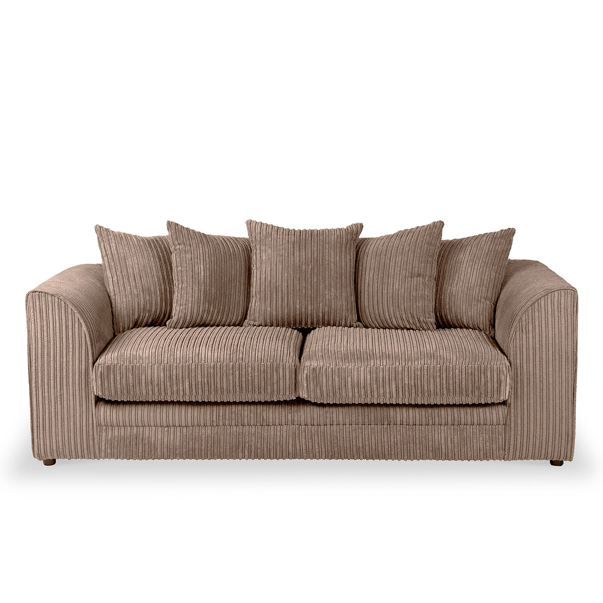 Bletchley Coffee Jumbo Cord 3 Seater Sofa from Roseland Furniture