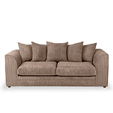 Bletchley Coffee Jumbo Cord 3 Seater Sofa from Roseland Furniture