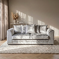 Tamara Silver Crushed Velvet 3 Seater Sofa from Roseland furniture