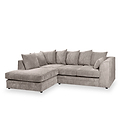 Bletchley Charcoal Left Hand Jumbo Cord Chaise Couch