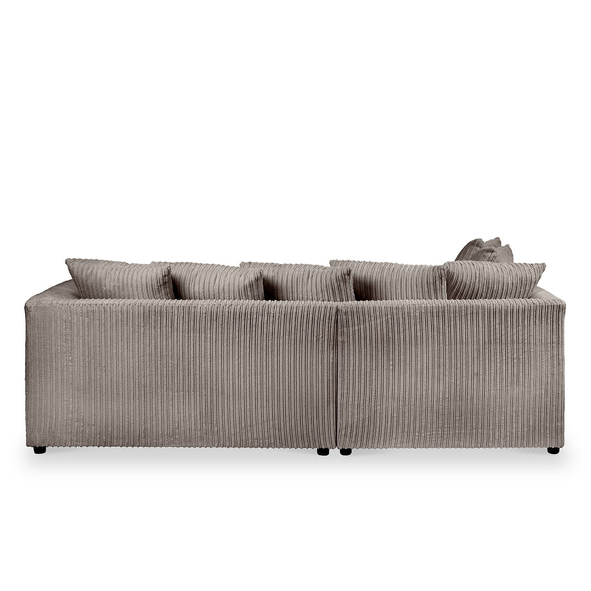 Bletchley Charcoal Left Hand Jumbo Cord Chaise Sofa