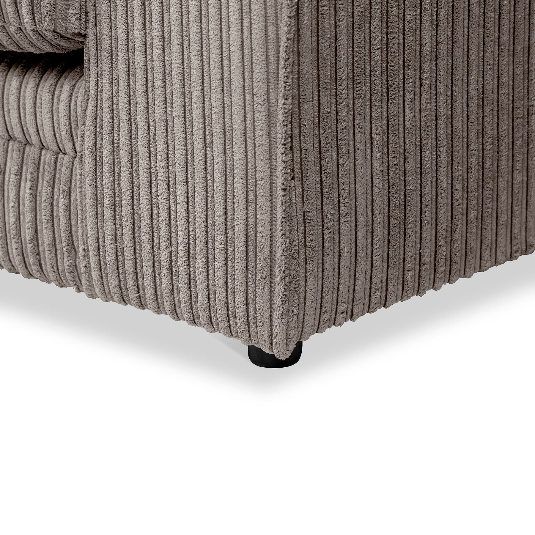 Bletchley Charcoal Jumbo Cord Chaise Sofa