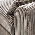Bletchley Charcoal Jumbo Cord Chaise Sofa