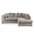 Bletchley Charcoal Right Hand Jumbo Cord Chaise Sofa from Roseland Furniture