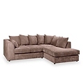 Bletchley Chocolate Right Hand Jumbo Cord Chaise Couch
