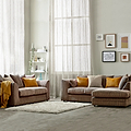 Bletchley Coffee Right Hand Jumbo Cord Chaise Sofa from Roseland Furniture