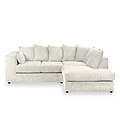 Bletchley Cream Right Hand Jumbo Cord Chaise Sofa from Roseland Furniture