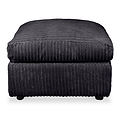 Bletchley Black Jumbo Cord Footrest from Roseland Furniture