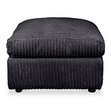 Bletchley Black Jumbo Cord Footrest from Roseland Furniture
