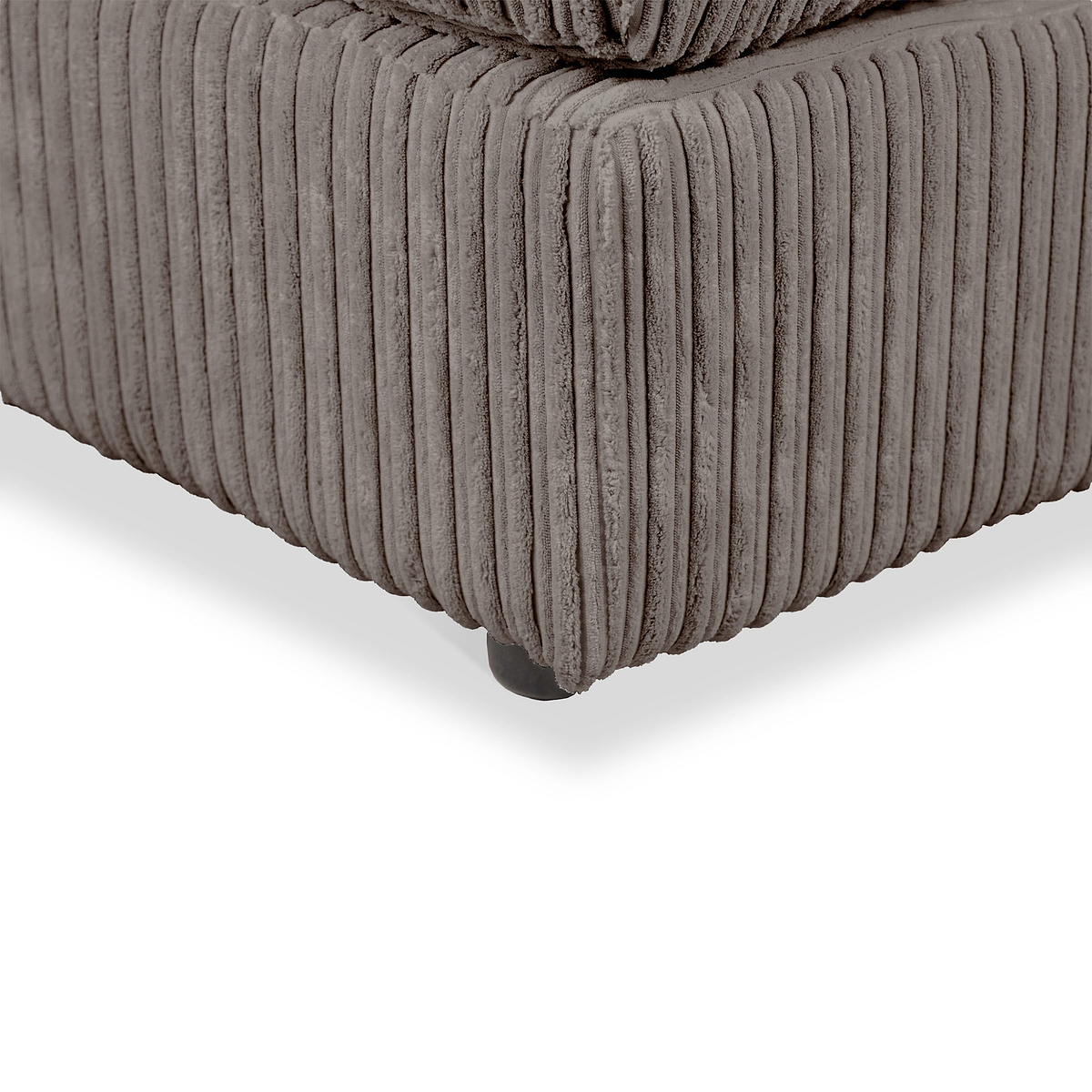 Bletchley Charcoal Jumbo Cord Footrest from Roseland Furniture