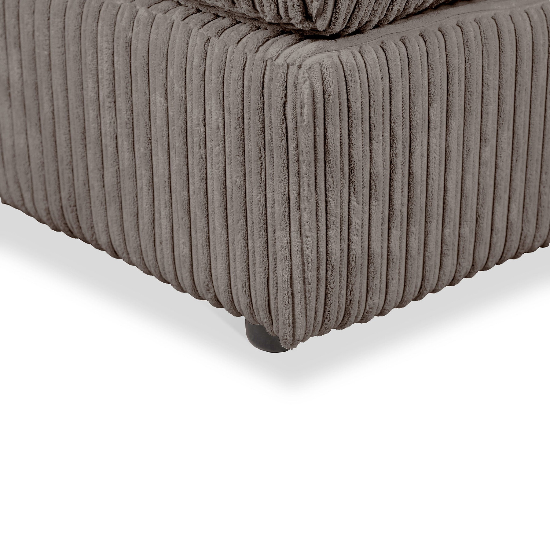 Bletchley Charcoal Jumbo Cord Footrest from Roseland Furniture