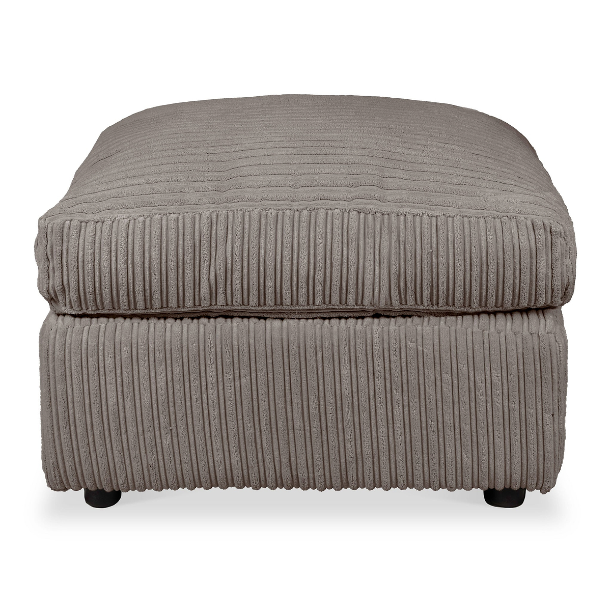 Bletchley Charcoal Jumbo Cord Footrest from Roseland Furniture