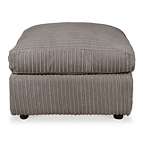 Bletchley Charcoal Jumbo Cord Footrest from Roseland Furniture