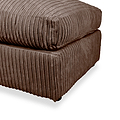 Bletchley Chocolate Jumbo Cord Footstool from Roseland Furniture