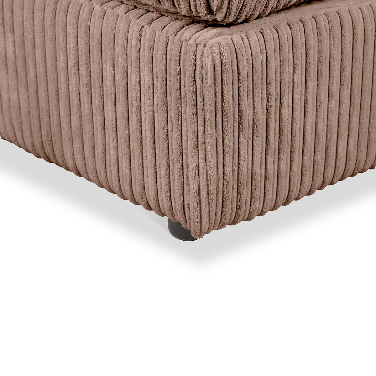 Bletchley Coffee Jumbo Cord Footstool from Roseland Furniture