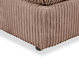 Bletchley Coffee Jumbo Cord Footstool from Roseland Furniture