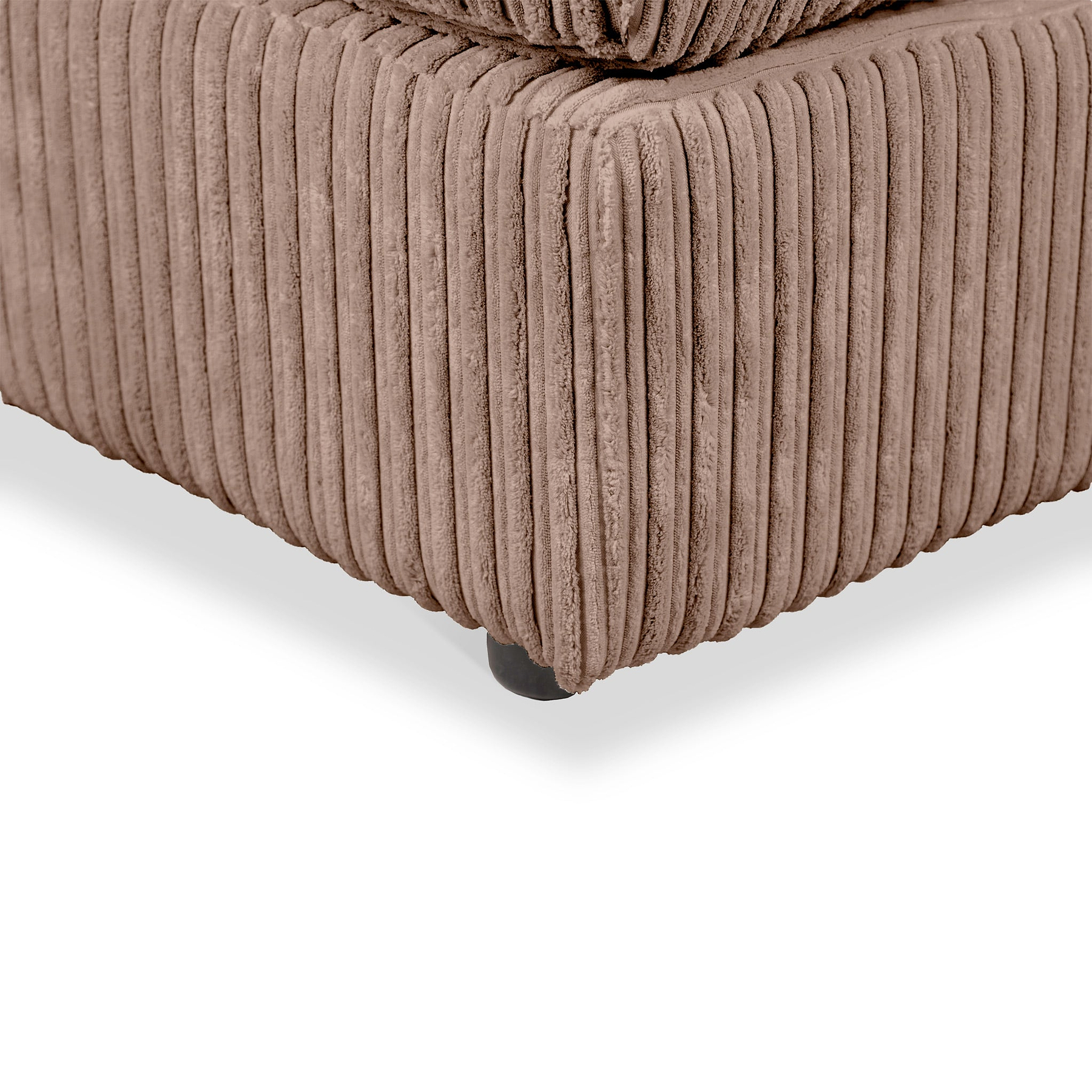 Bletchley Coffee Jumbo Cord Footstool from Roseland Furniture