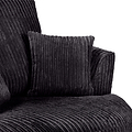 Bletchley Black Jumbo Cord Swivel Chair for Roseland Furniture
