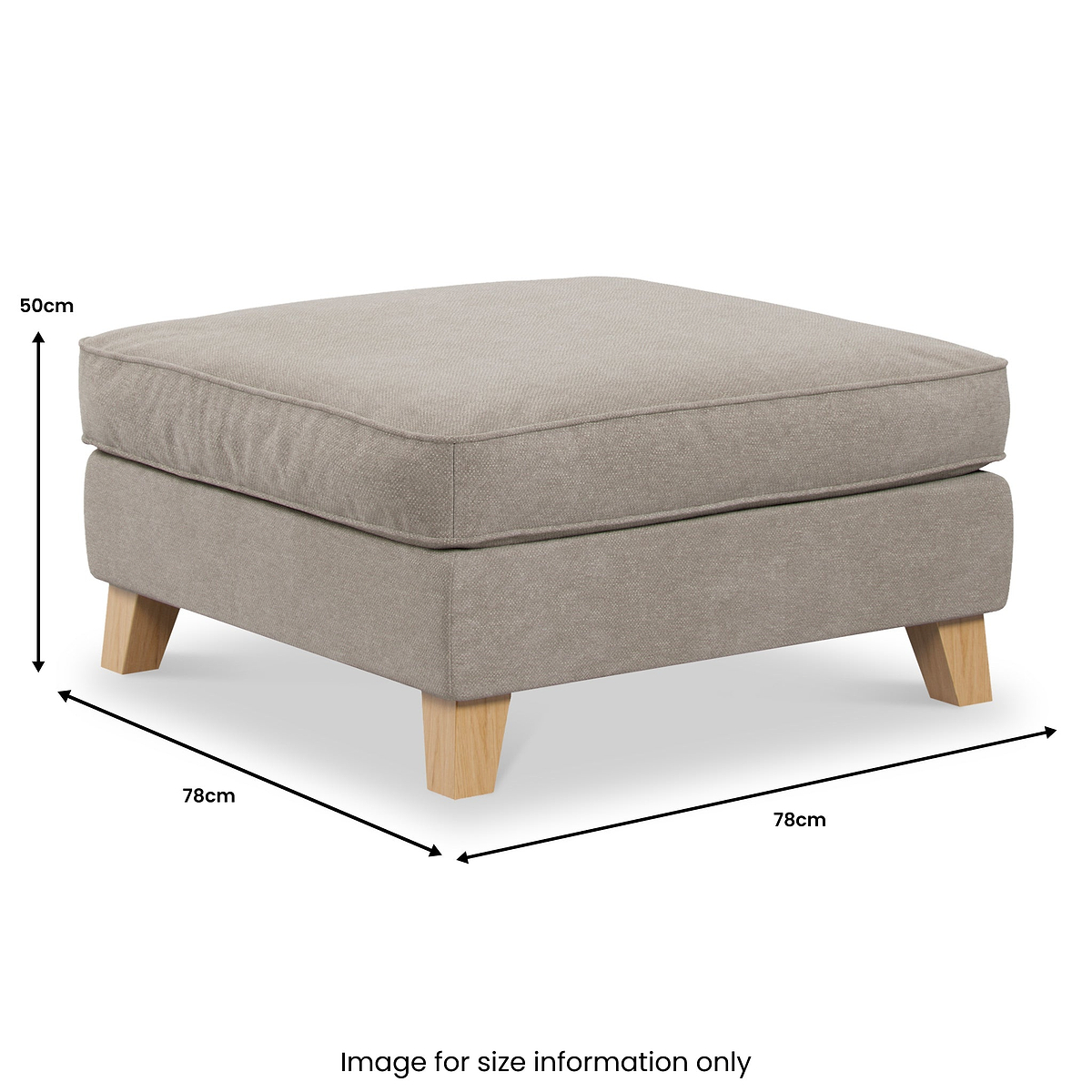 Claridge Soft Chenille Footstool  from Roseland Furniture