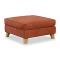 Claridge Soft Chenille Footstool Terra from Roseland Furniture