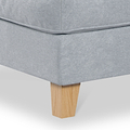 Claridge Soft Chenille Footstool Ice from Roseland Furniture