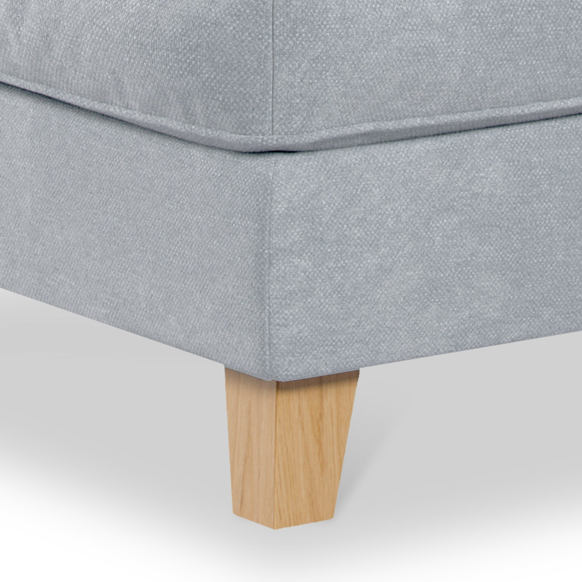 Claridge Soft Chenille Footstool Ice from Roseland Furniture