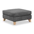 Claridge Soft Chenille Footstool Heather from Roseland Furniture