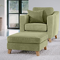 Claridge Moss Green Footstool from Roseland Furniture