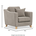 Claridge Soft Chenille Armchair  from Roseland Furniture