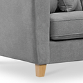 Claridge Soft Chenille Sofa Steel from Roseland Furniture