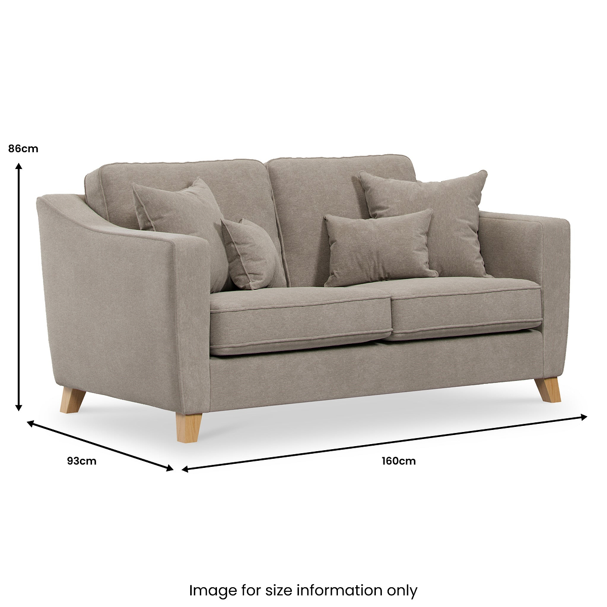 Claridge Soft Chenille 2 Seater  from Roseland Furniture