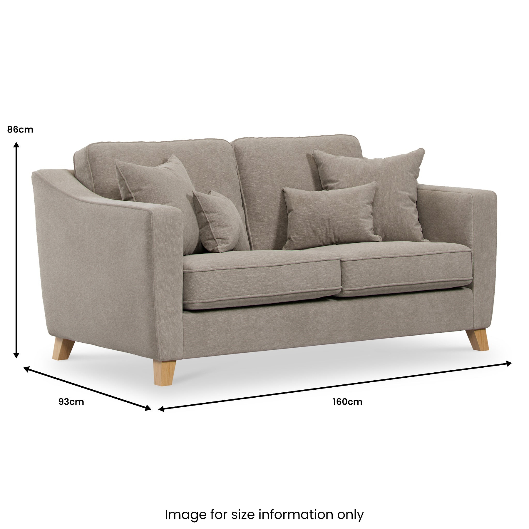 Claridge Soft Chenille 2 Seater  from Roseland Furniture