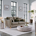 Claridge Soft Chenille 2 Seater Sofa Beige Life1 from Roseland Furniture