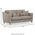 Claridge Soft Chenille 3 Seater  from Roseland Furniture