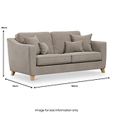 Claridge Soft Chenille 3 Seater  from Roseland Furniture