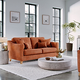 Claridge Soft Chenille 3 Seater Sofa Terra Life1 from Roseland Furniture