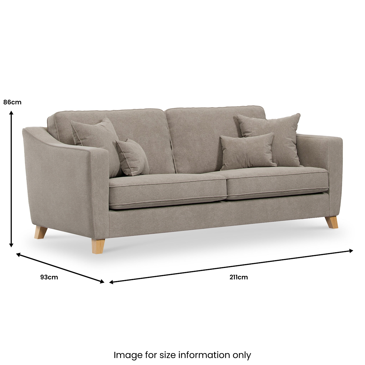 Claridge Soft Chenille 4 Seater  from Roseland Furniture