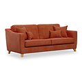 Claridge Soft Chenille 4 Seater Sofa Terra from Roseland Furniture