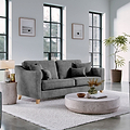 Claridge Soft Chenille 4 Seater Sofa Heather from Roseland Furniture