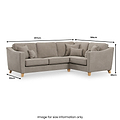 Claridge Soft Chenille Left Hand Corner Sofa  from Roseland Furniture