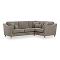 Claridge Soft Chenille Left Hand Corner Sofa Beige from Roseland Furniture
