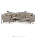 Claridge Soft Chenille Right Hand Corner Sofa  from Roseland Furniture