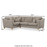 Claridge Soft Chenille Right Hand Corner Sofa  from Roseland Furniture