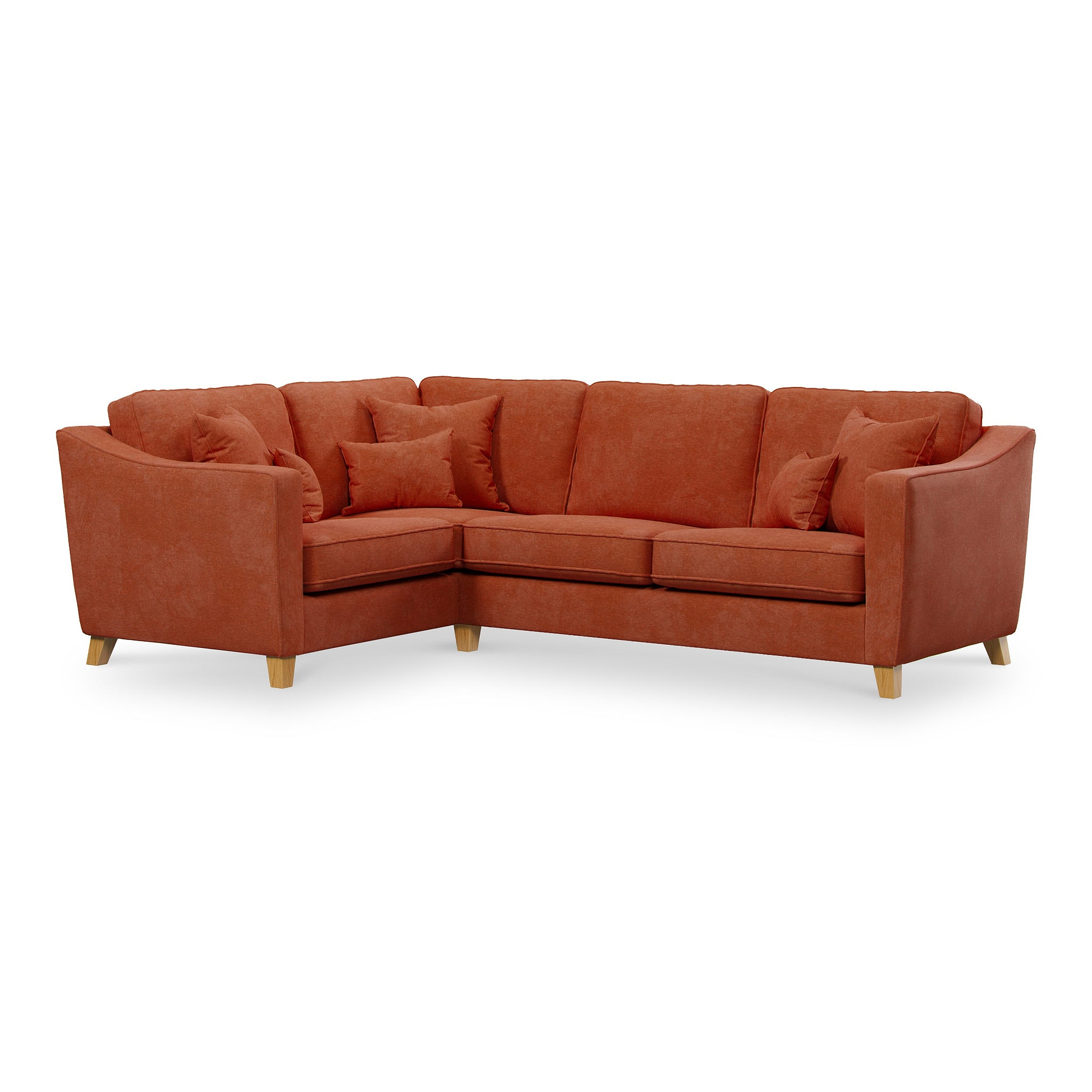 Claridge Soft Chenille Right Hand Corner Sofa Terra from Roseland Furniture
