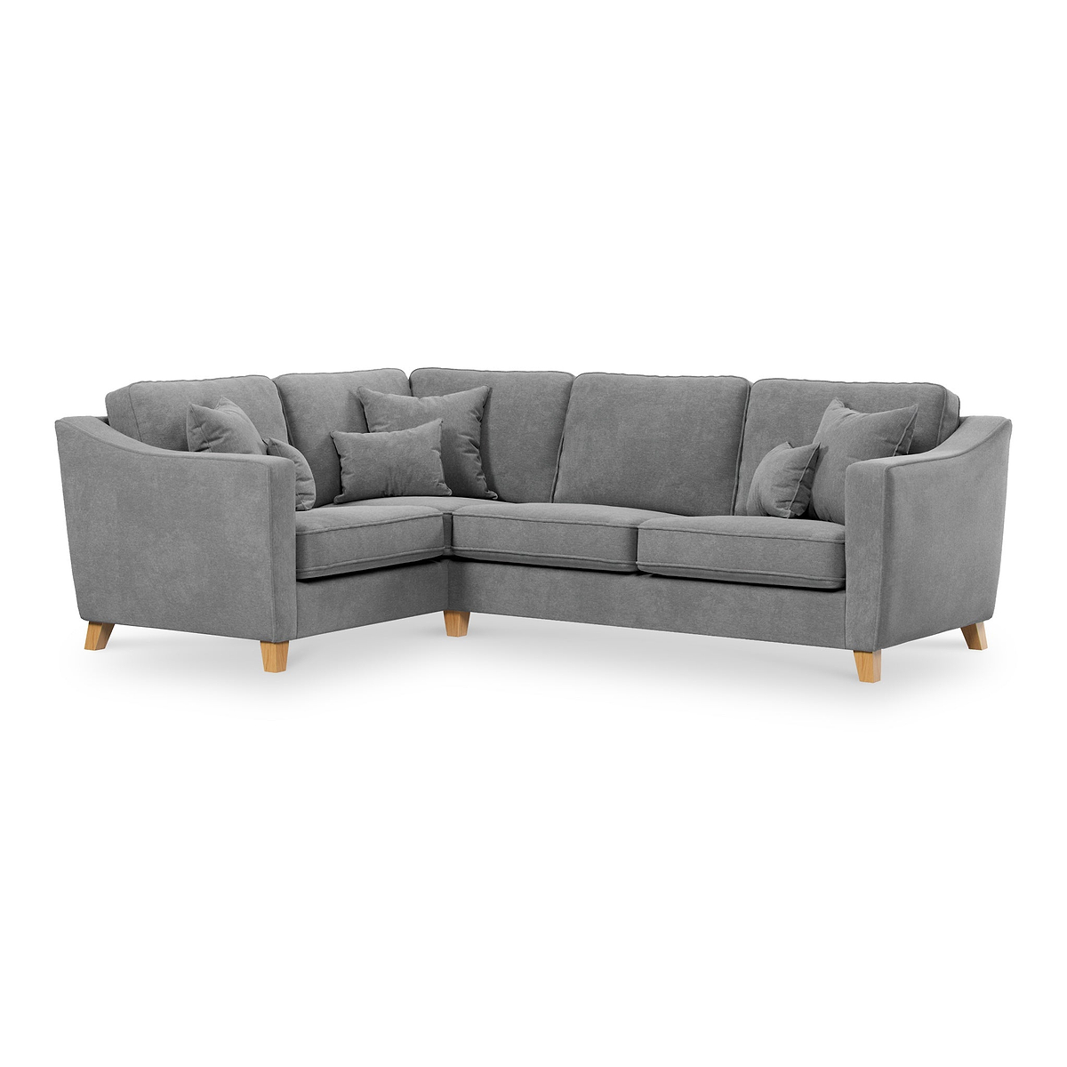 Claridge Soft Chenille Right Hand Corner Sofa Steel from Roseland 
