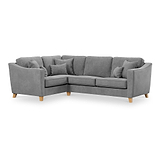 Claridge Soft Chenille Right Hand Corner Sofa Steel from Roseland 