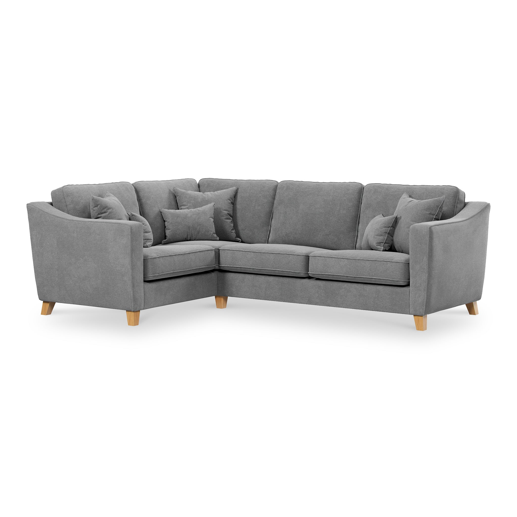 Claridge Soft Chenille Right Hand Corner Sofa Steel from Roseland 