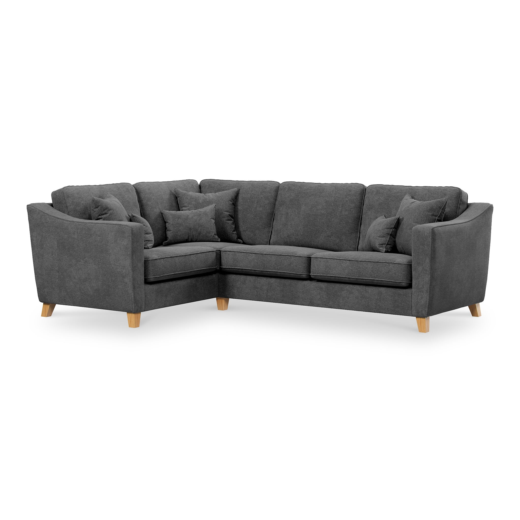 Claridge Soft Chenille RH Corner Sofa Heather from Roseland Furniture