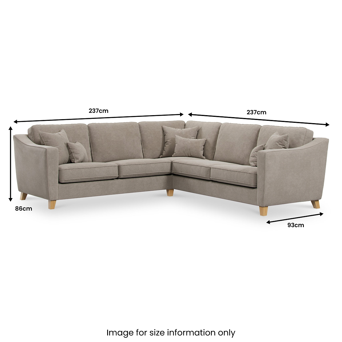 Claridge Soft Chenille Corner Sofa  from Roseland Furniture